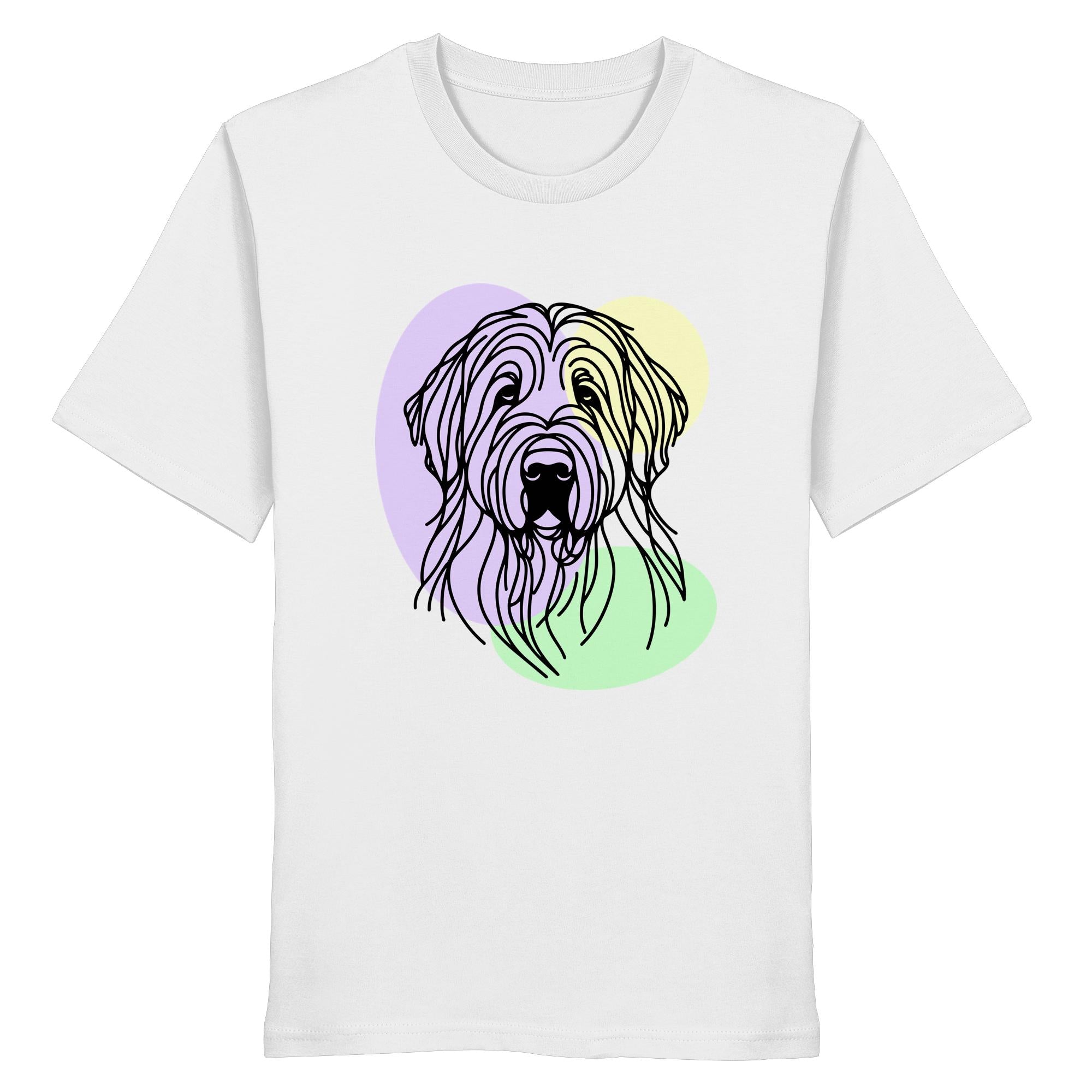 Line Art - Süßer Briard - Organic Shirt