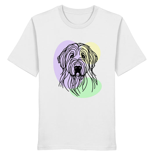 Line Art - Süßer Briard - Organic Shirt
