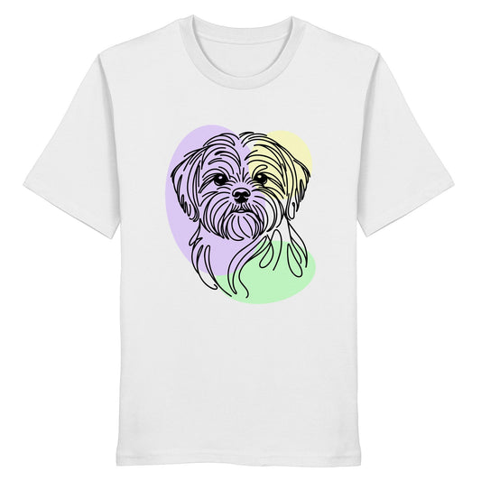 Line Art - Süßer Shih Tzu - Organic Shirt