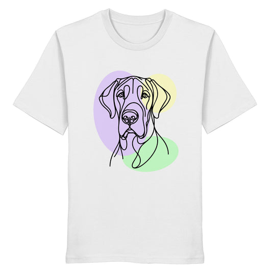 Line Art - Süße Deutsche Dogge - Organic Shirt