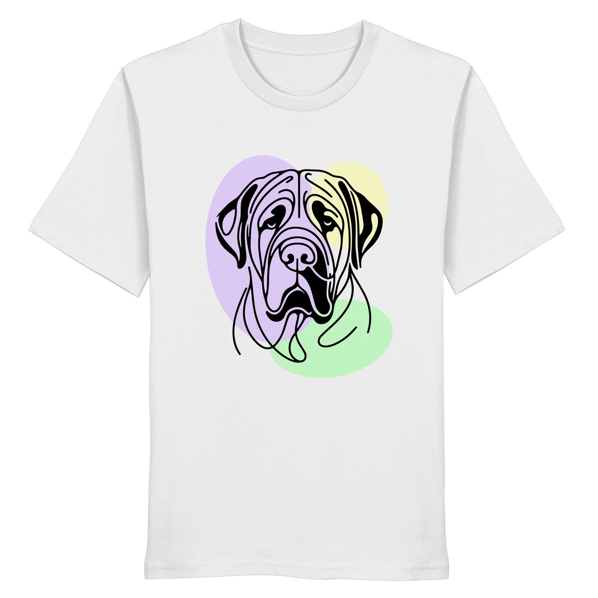 Line Art - Süßer Bullmastiff - Organic Shirt
