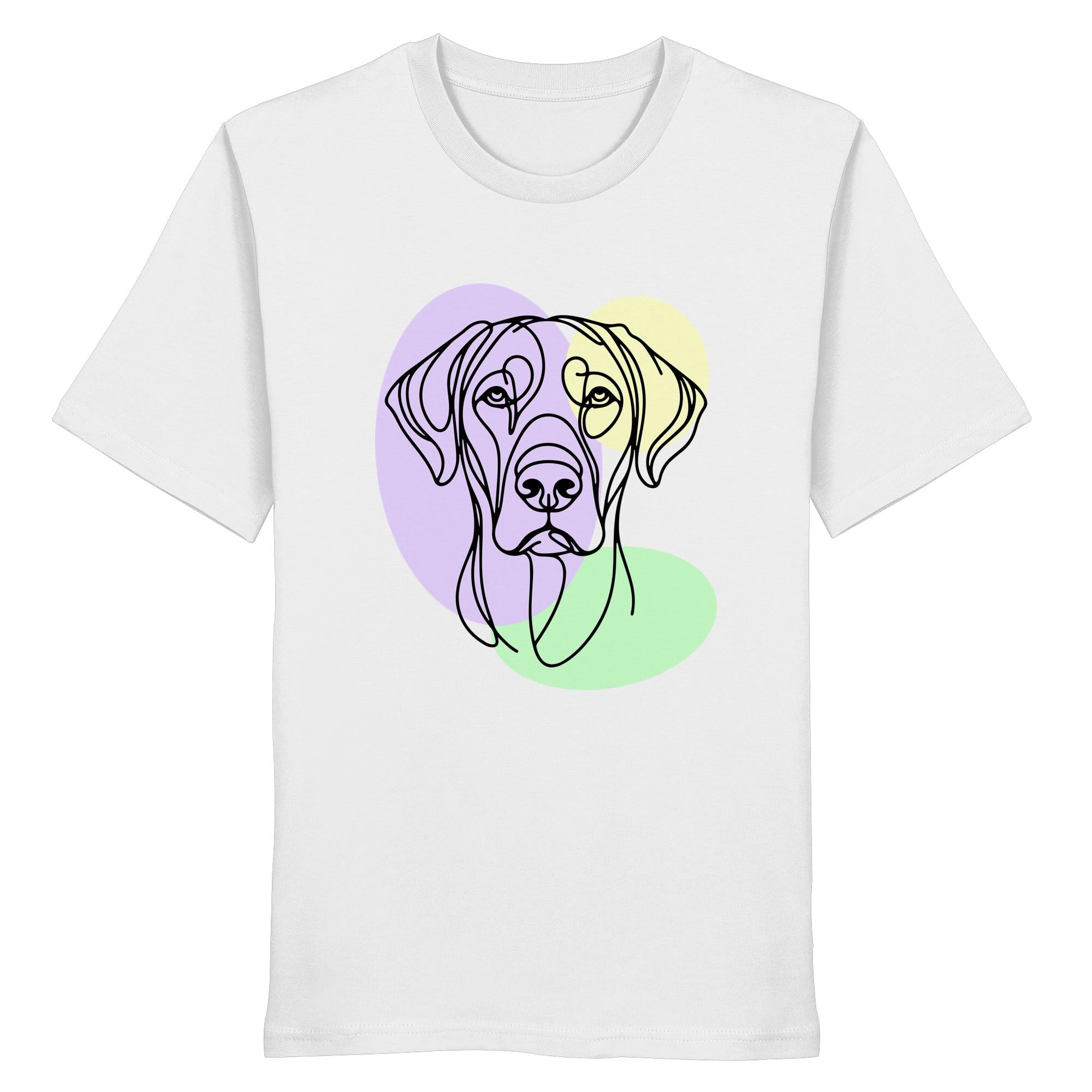 Line Art - Süßer Rhodesian Ridgeback - Organic Shirt