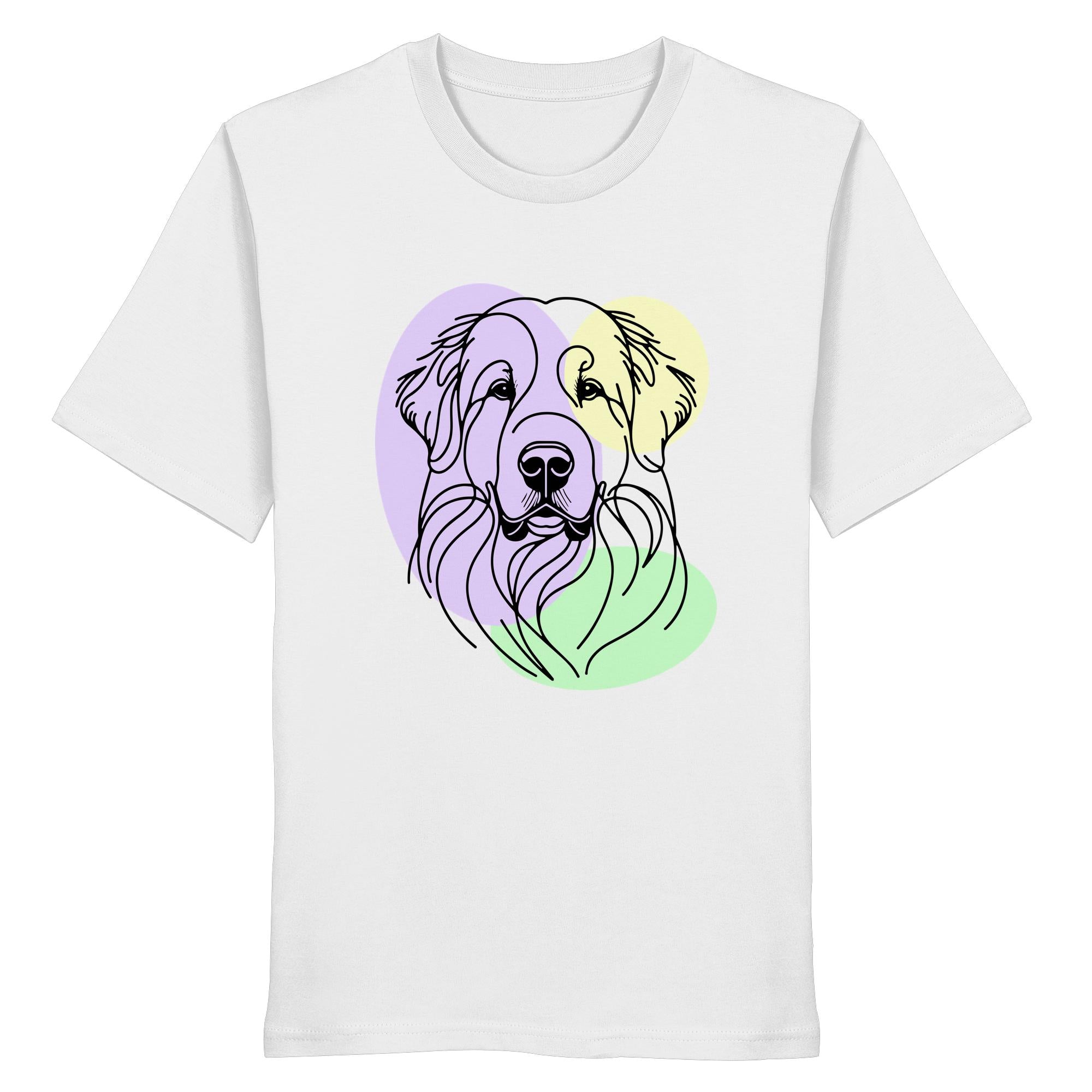 Line Art - Süßer Pyrenäenberghund - Organic Shirt