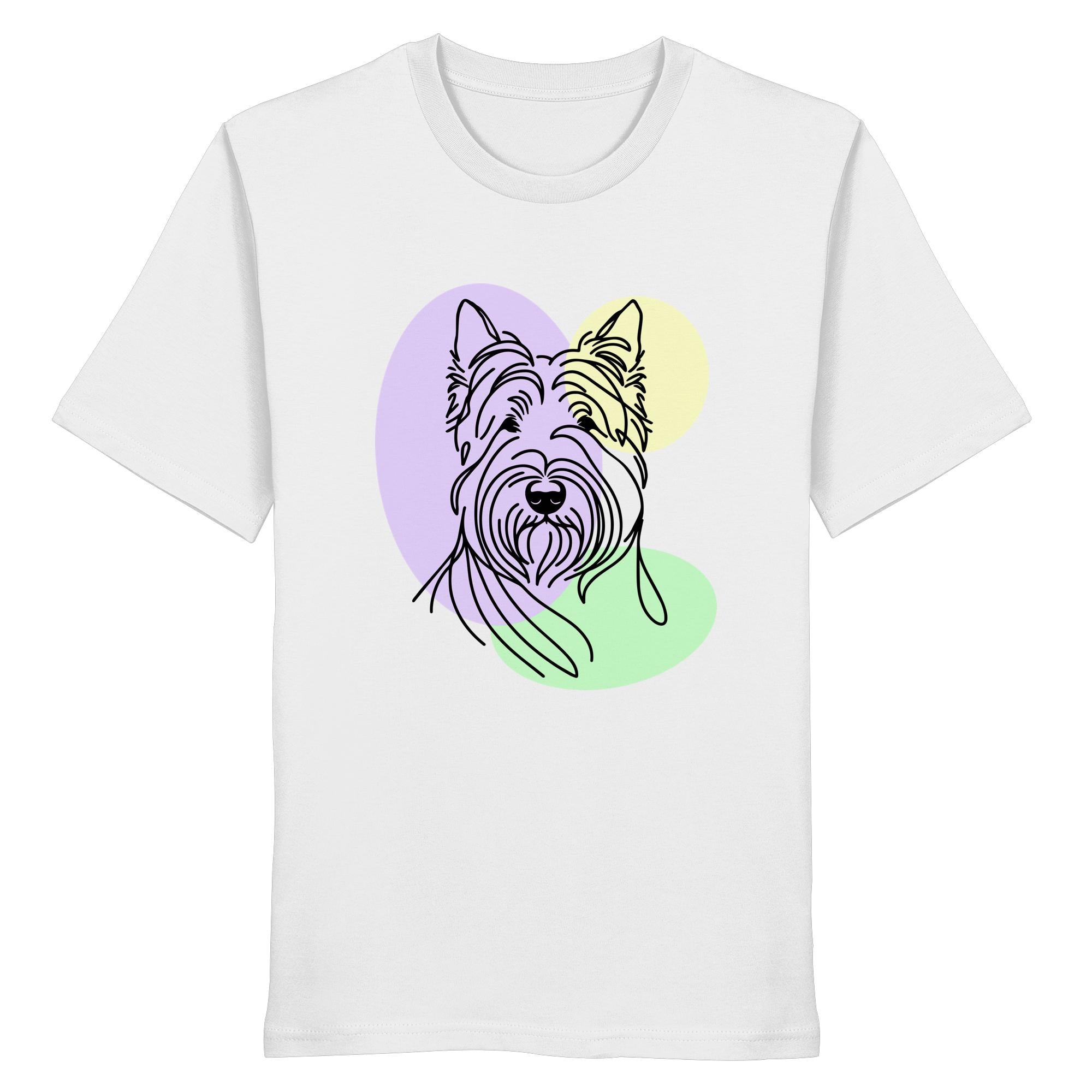Line Art - Süßer Scottish Terrier - Organic Shirt