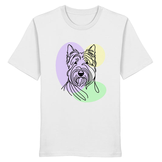 Line Art - Süßer Scottish Terrier - Organic Shirt