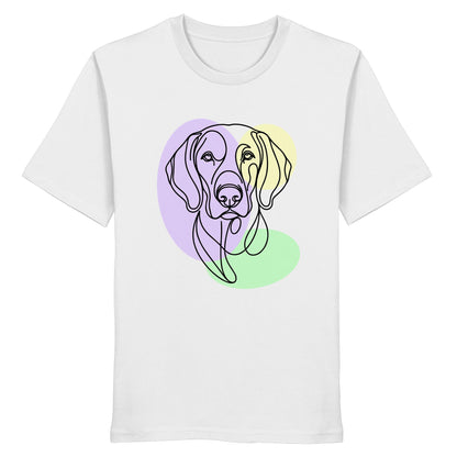 Line Art - Süßer Weimaraner - Organic Shirt
