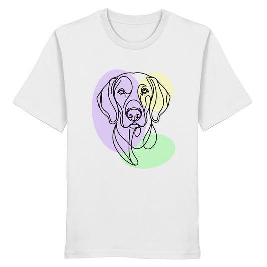 Line Art - Süßer Weimaraner - Organic Shirt