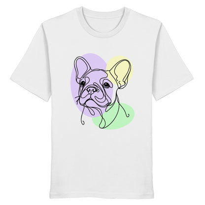Line Art - Süße Französische Bulldogge - Organic Shirt