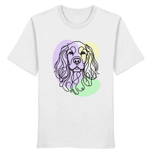 Line Art - Süßer Cocker Spaniel - Organic Shirt