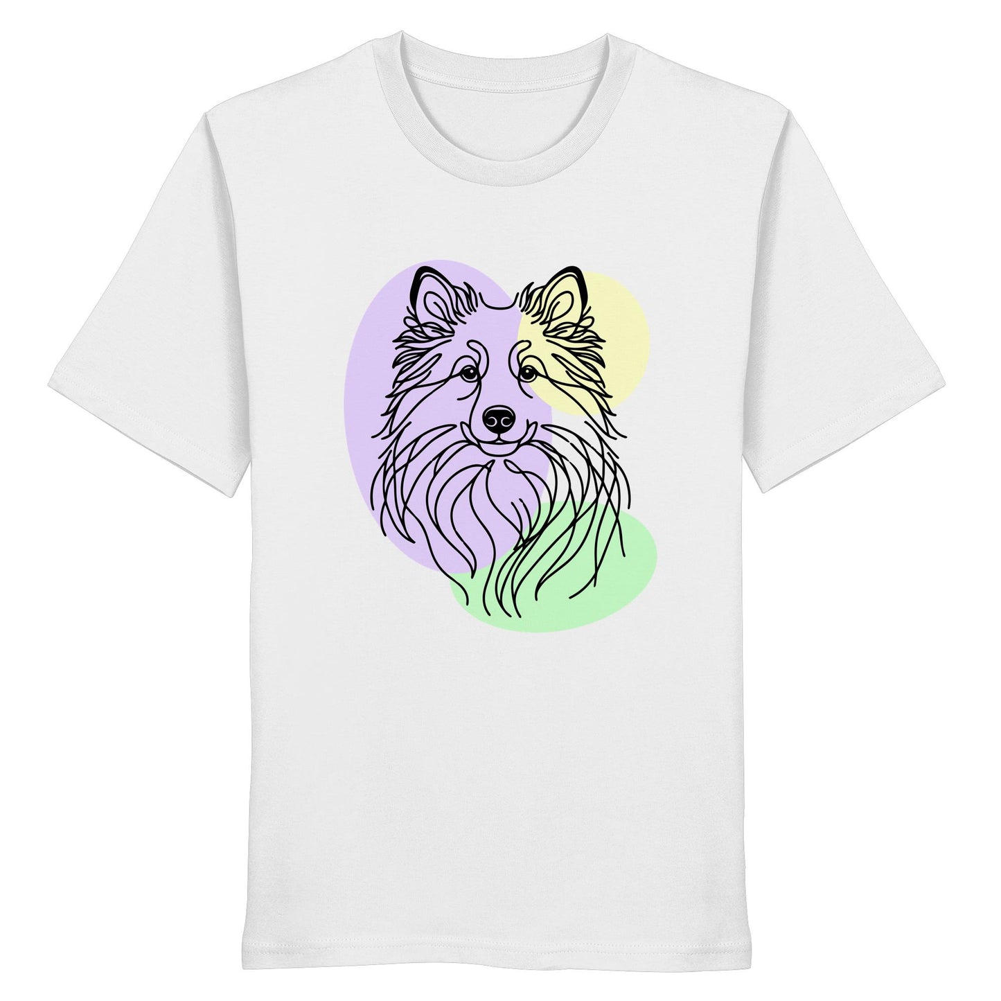 Line Art - Süßer Islandhund - Organic Shirt