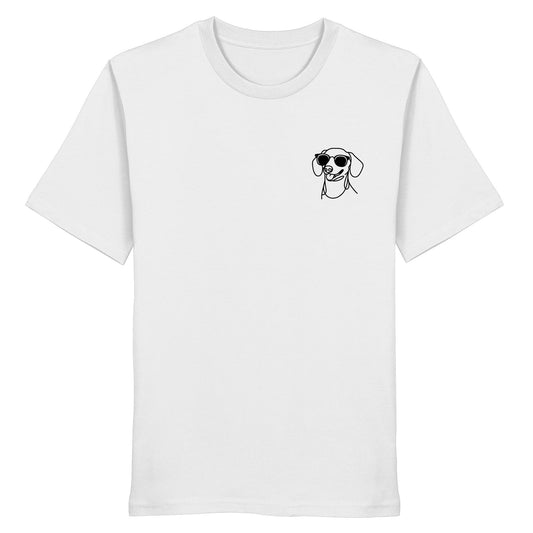 Line Art - Cooler Dackel (Kurzhaar) - Organic Shirt