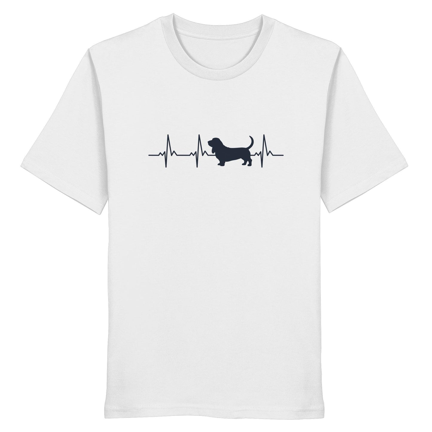 Herzschlag Basset Hound - Organic Shirt