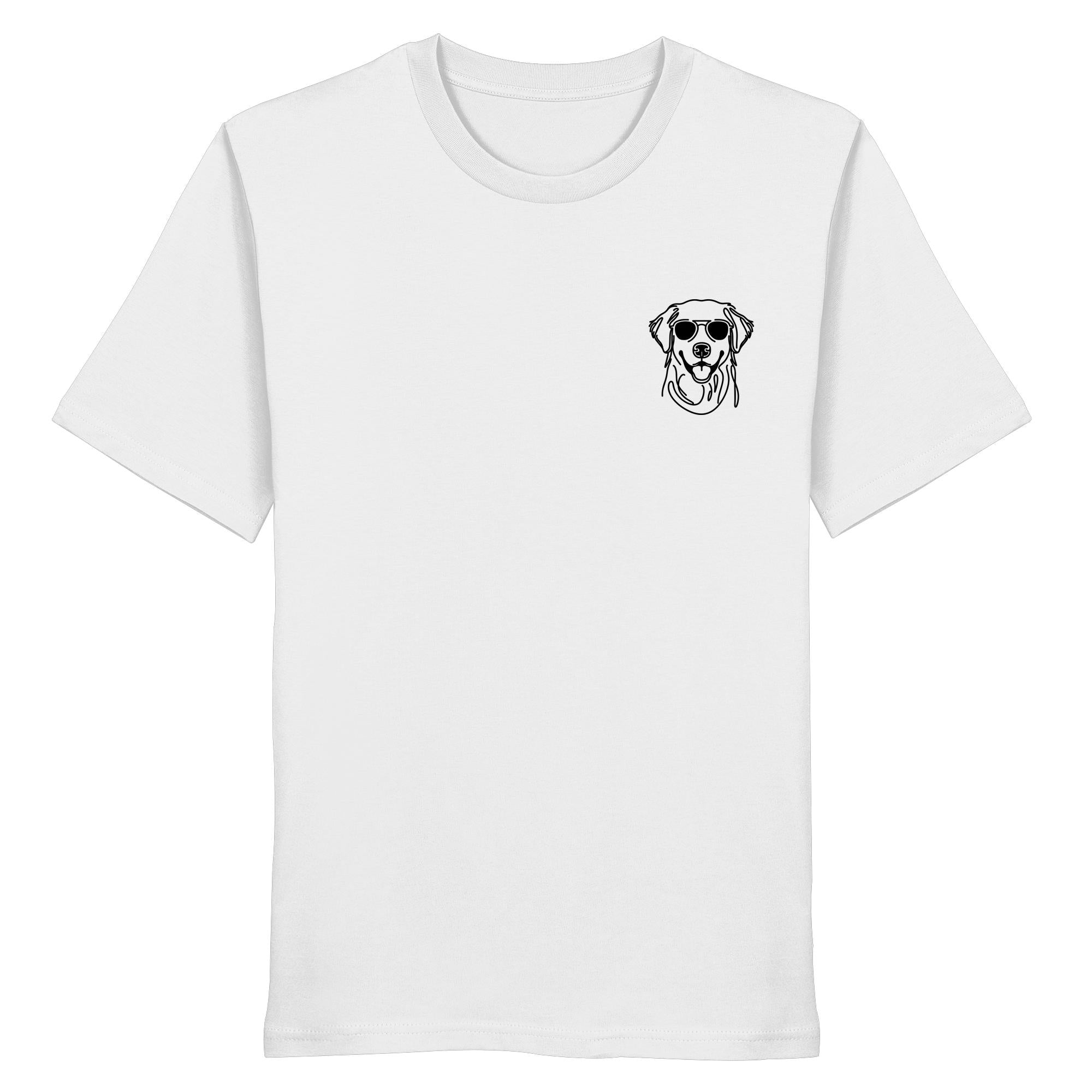 Line Art - Cooler Golden Retriever - Organic Shirt