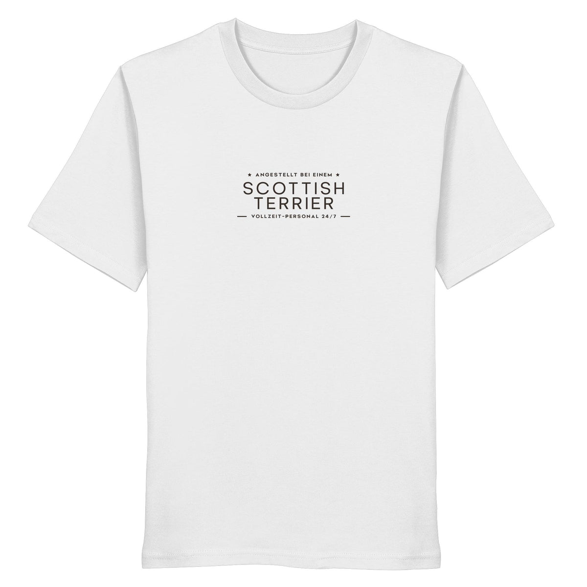 Vollzeit-Personal - Scottish Terrier - Organic Shirt