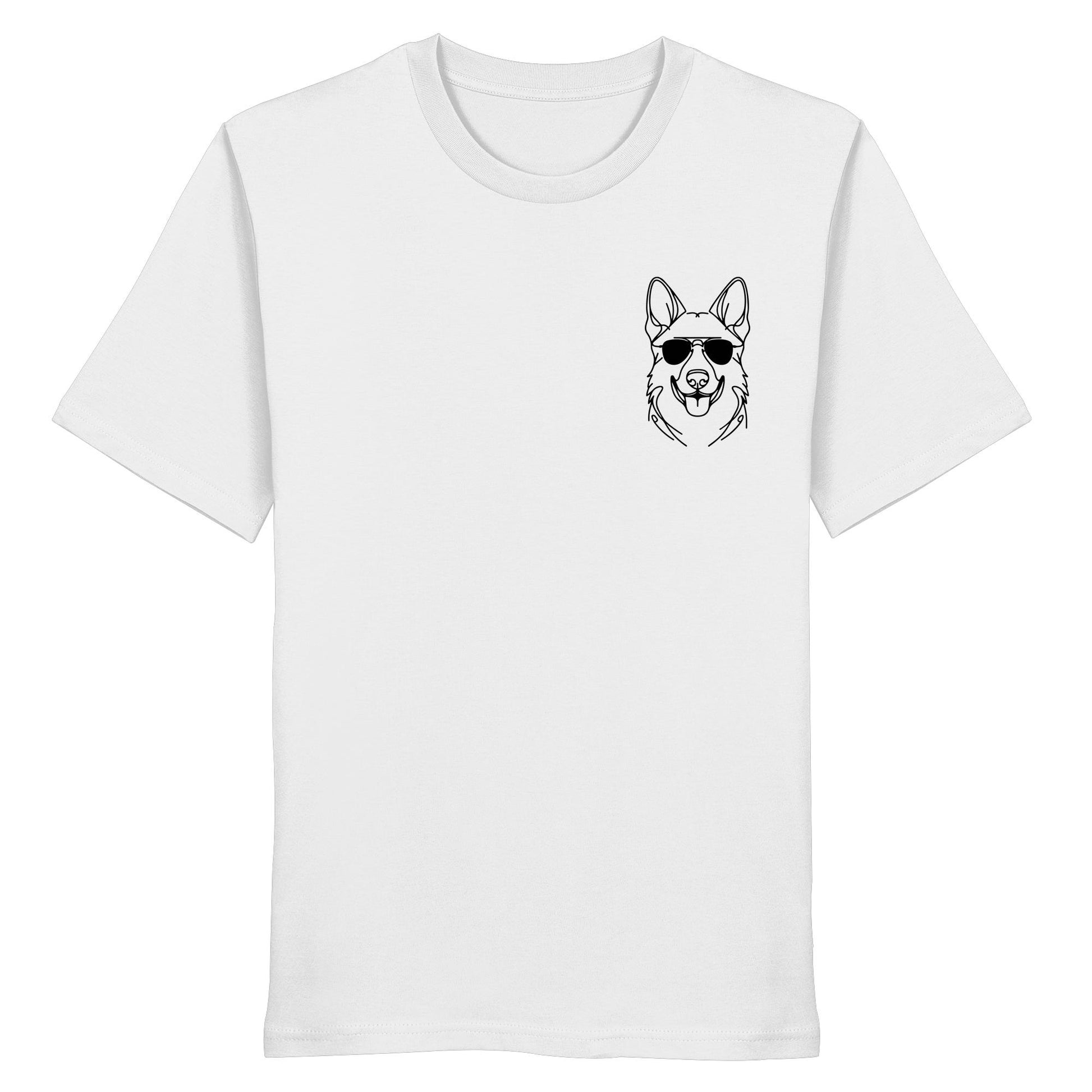 Line Art - Cooler Deutscher Schäferhund - Organic Shirt