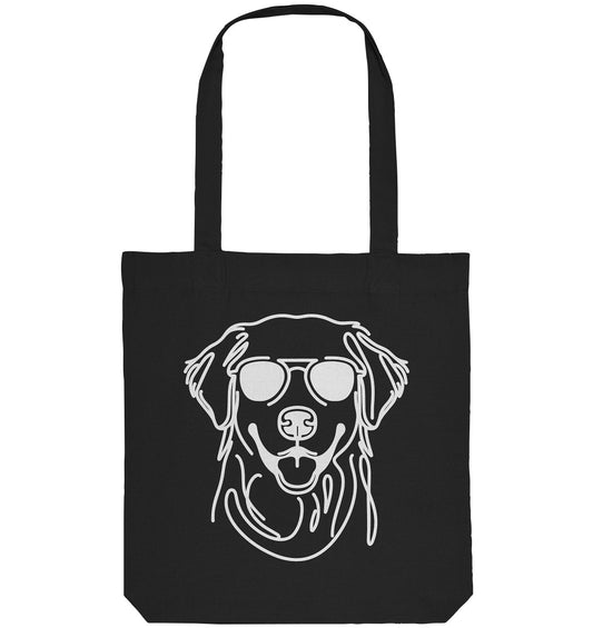 Line Art - Cooler Golden Retriever - Organic Tote-Bag