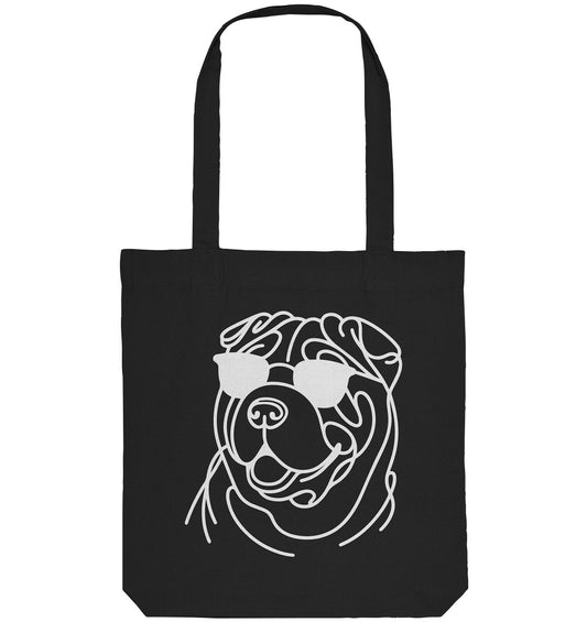 Line Art - Cooler Shar-Pei - Organic Tote-Bag