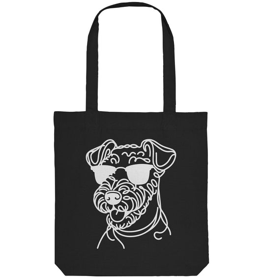 Line Art - Cooler Airedale Terrier - Organic Tote-Bag