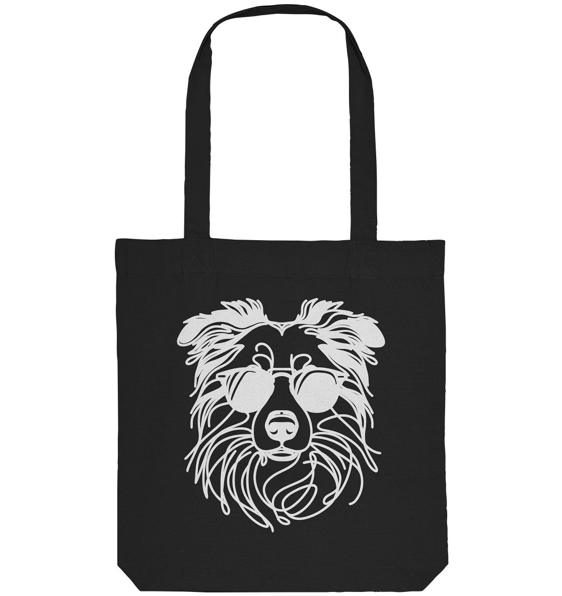 Line Art - Cooler Australian Shepherd - Organic Tote-Bag
