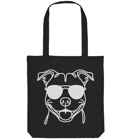 Line Art - Cooler American Staffordshire Terrier - Organic Tote-Bag