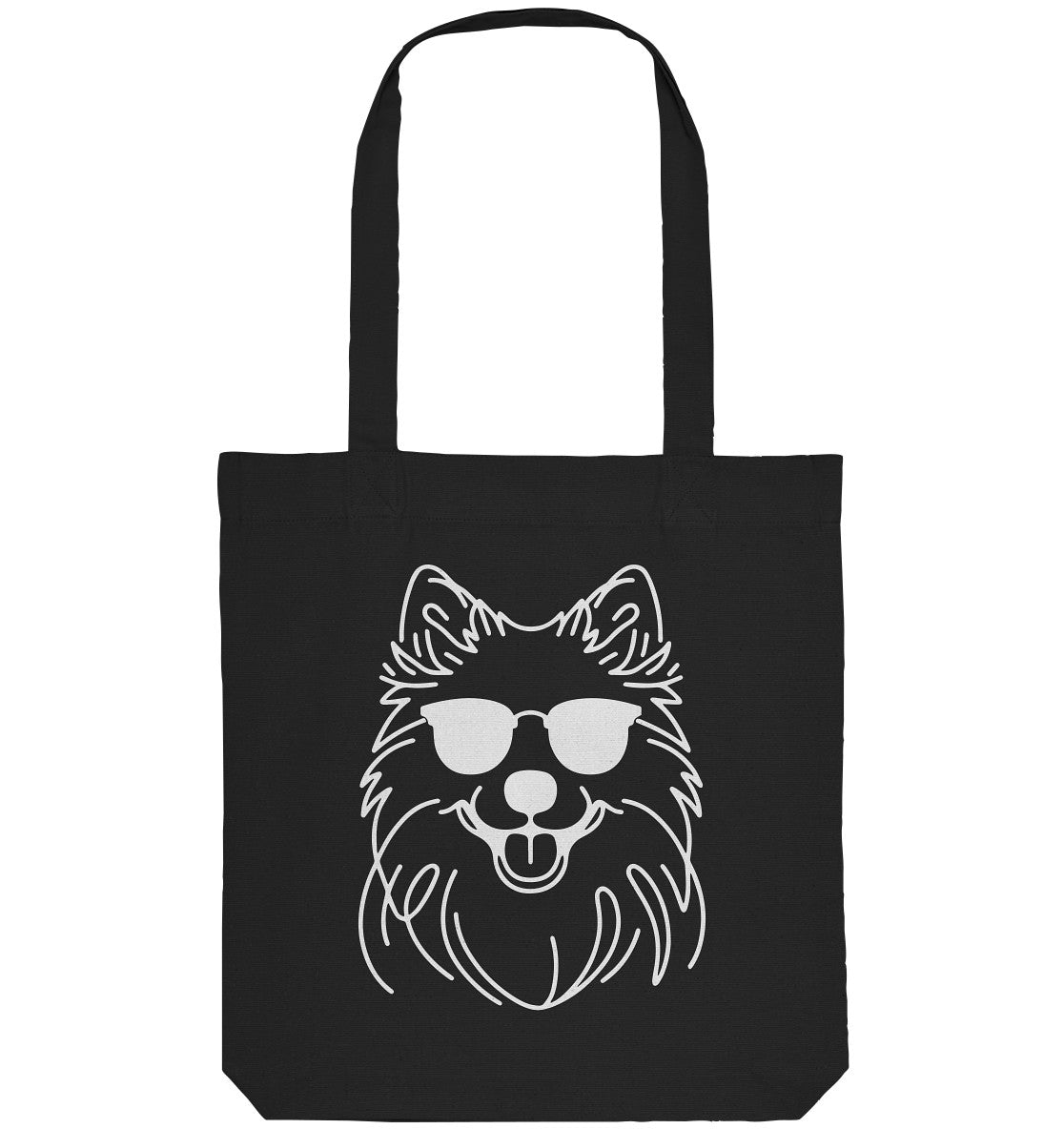 Line Art - Cooler Islandhund - Organic Tote-Bag