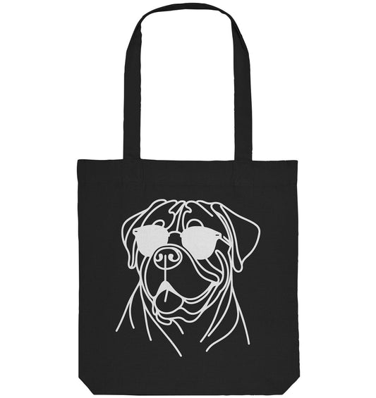 Line Art - Cooler Bullmastiff - Organic Tote-Bag