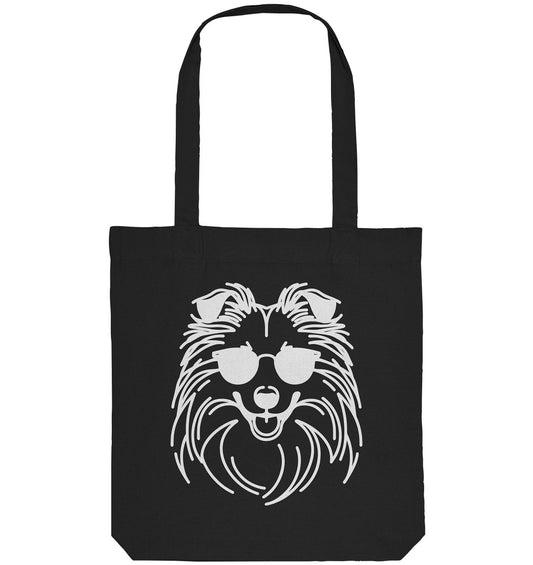 Line Art - Cooler Shetland Sheepdog - Organic Tote-Bag