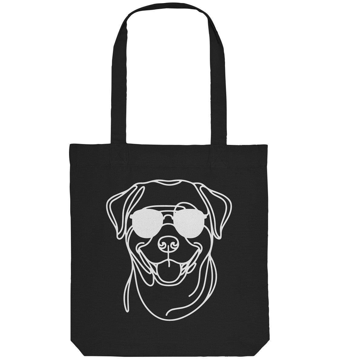 Line Art - Cooler Rottweiler - Organic Tote-Bag