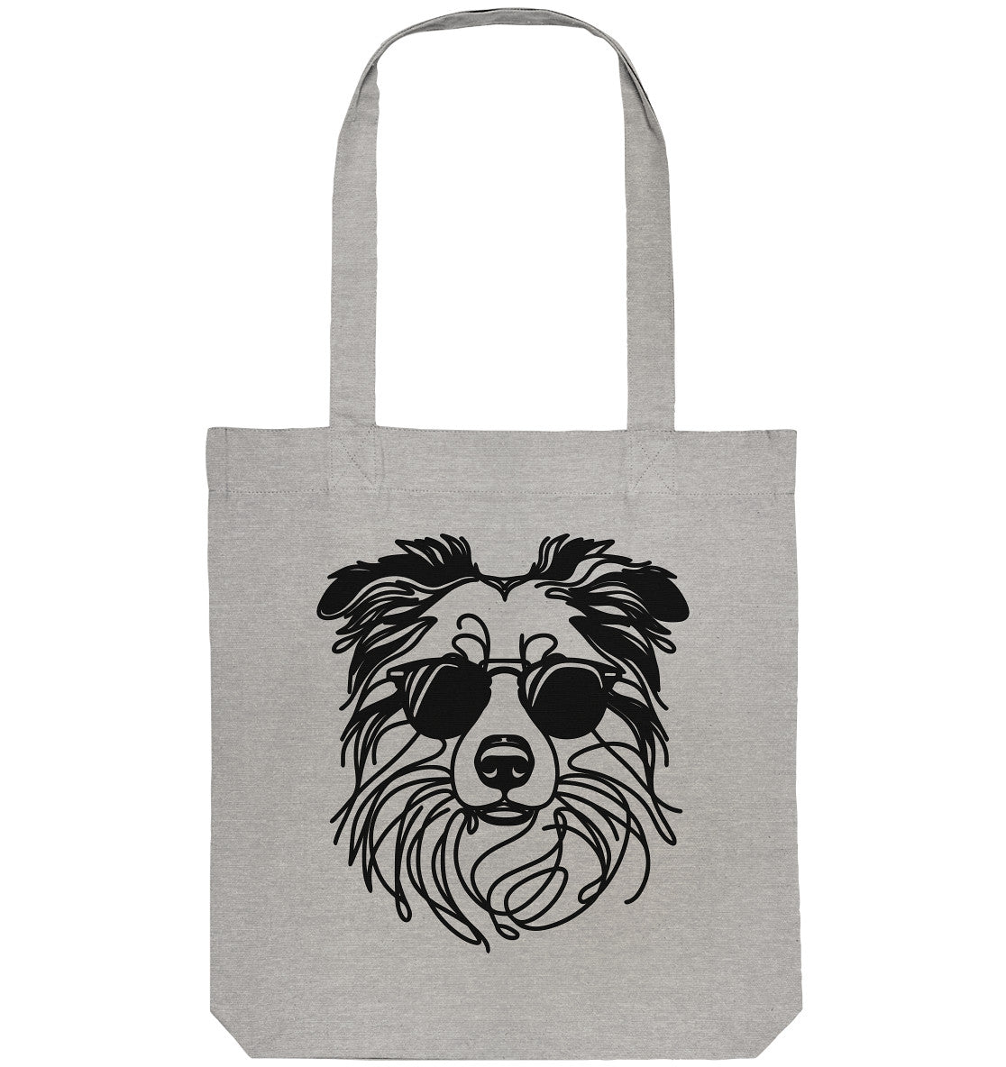 Line Art - Cooler Australian Shepherd - Organic Tote-Bag