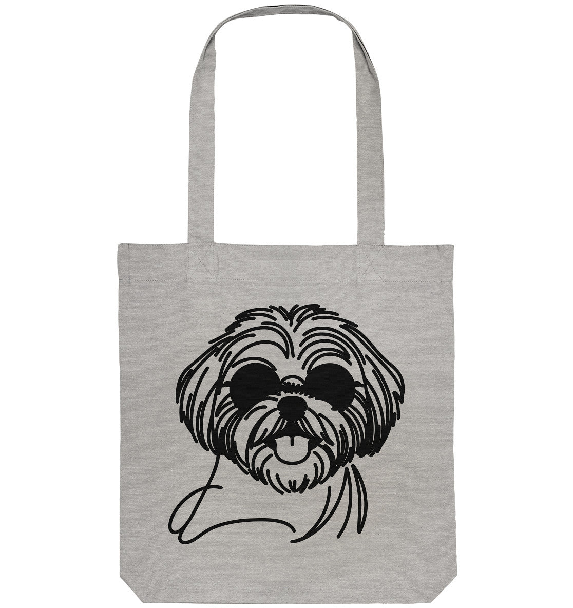 Line Art - Cooler Shih Tzu - Organic Tote-Bag