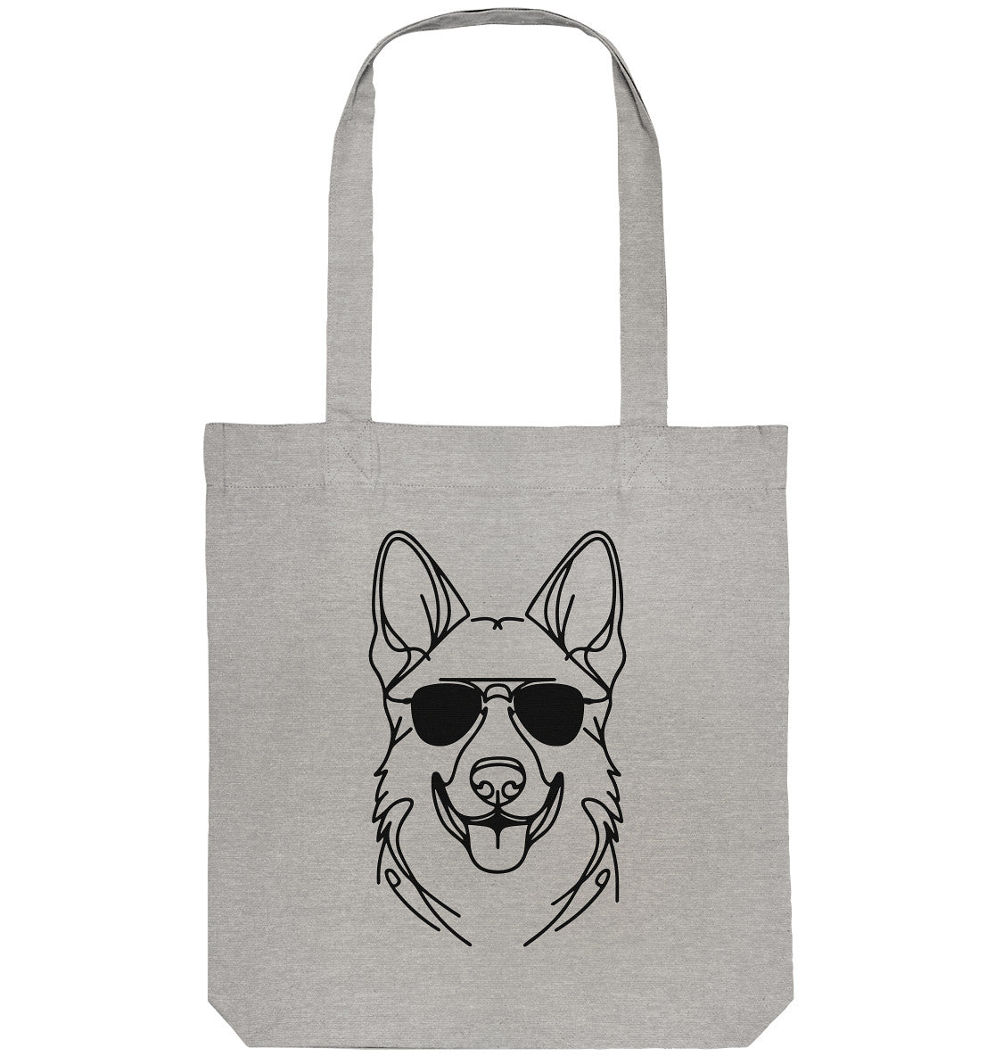 Line Art - Cooler Deutscher Schäferhund - Organic Tote-Bag