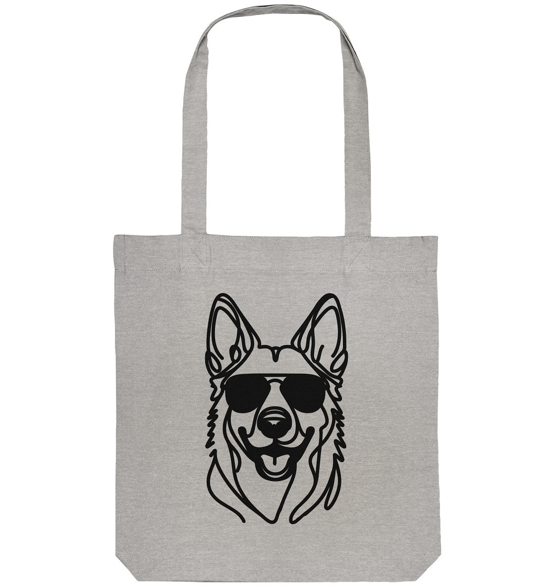 Line Art - Cooler Holländischer Schäferhund - Organic Tote-Bag