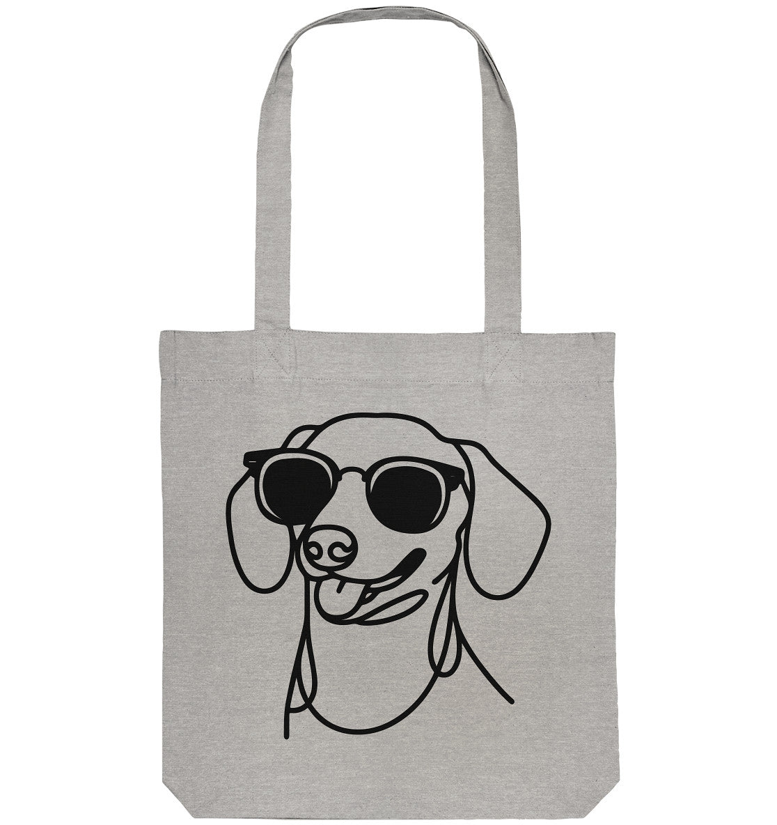 Line Art - Cooler Dackel (Kurzhaar) - Organic Tote-Bag