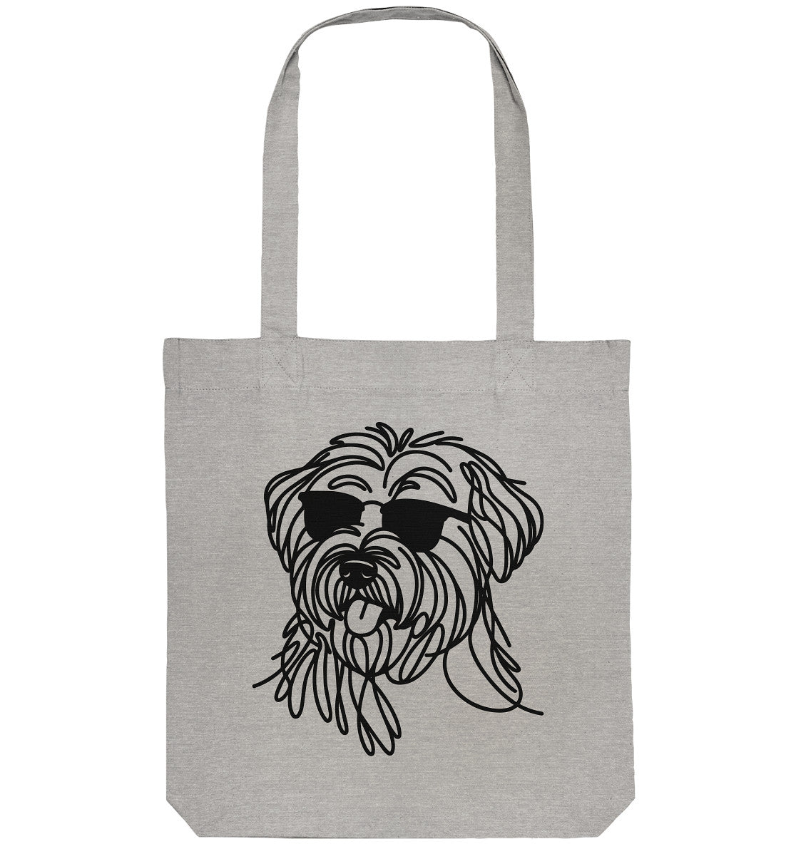 Line Art - Cooler Briard - Organic Tote-Bag