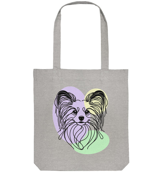Line Art - Süßer Papillon - Organic Tote-Bag