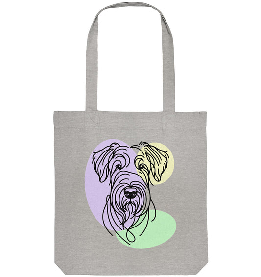 Line Art - Süßer Irish Terrier - Organic Tote-Bag