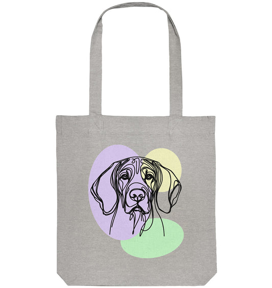 Line Art - Süßer Bayerischer Gebirgsschweißhund - Organic Tote-Bag