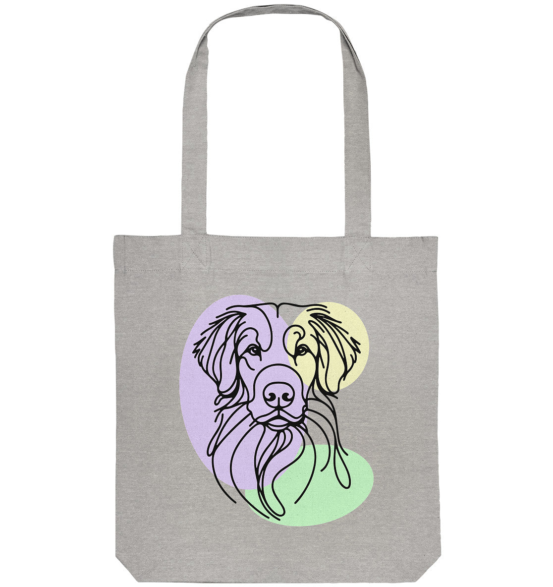 Line Art - Süßer Nova Scotia Duck Tolling Retriever - Organic Tote-Bag