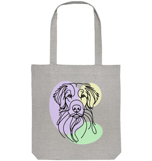 Line Art - Süßer Nova Scotia Duck Tolling Retriever - Organic Tote-Bag