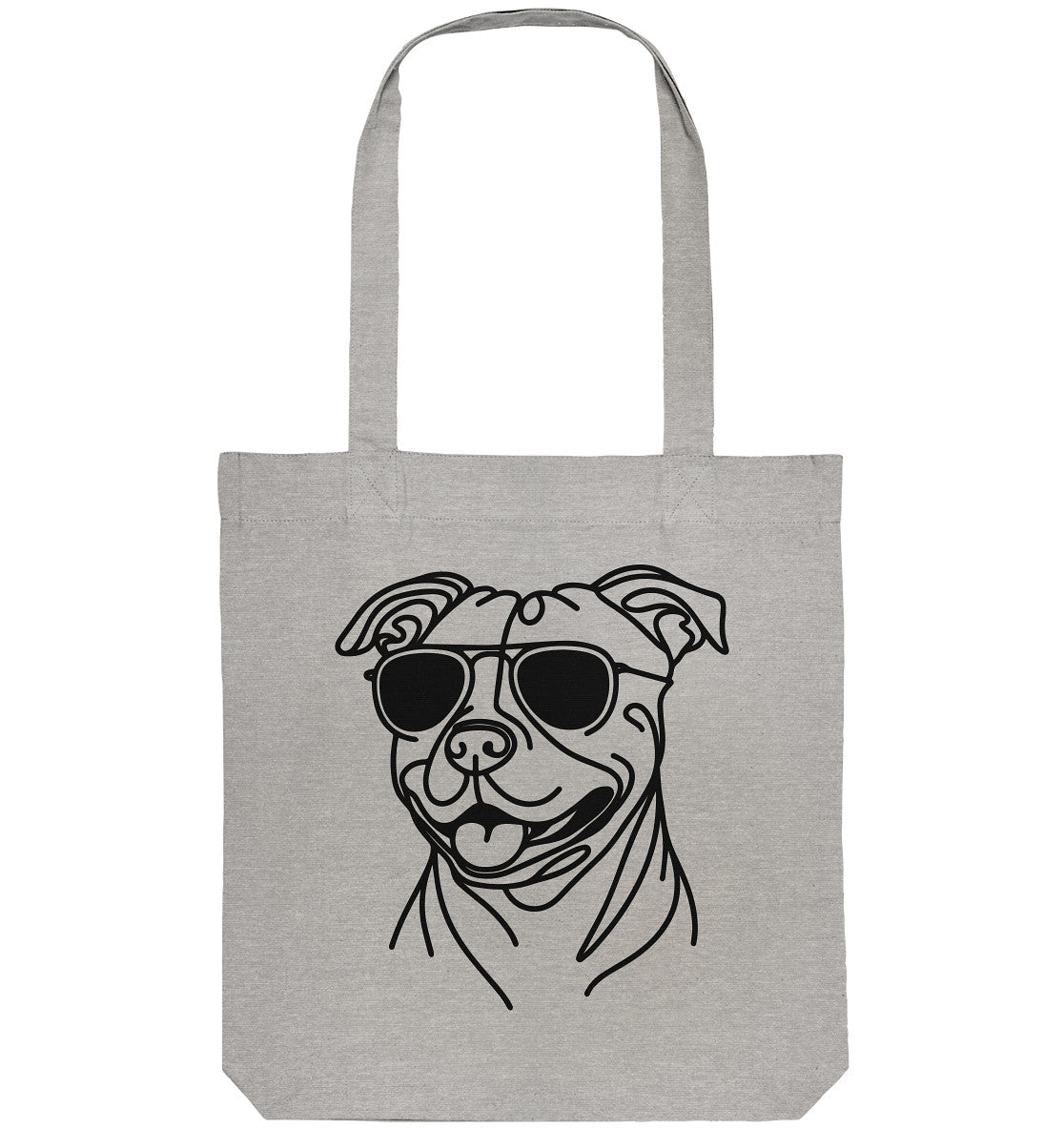 Line Art - Cooler Staffordshire Bullterrier - Organic Tote-Bag