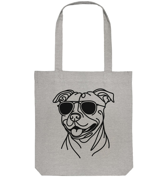 Line Art - Cooler Staffordshire Bullterrier - Organic Tote-Bag