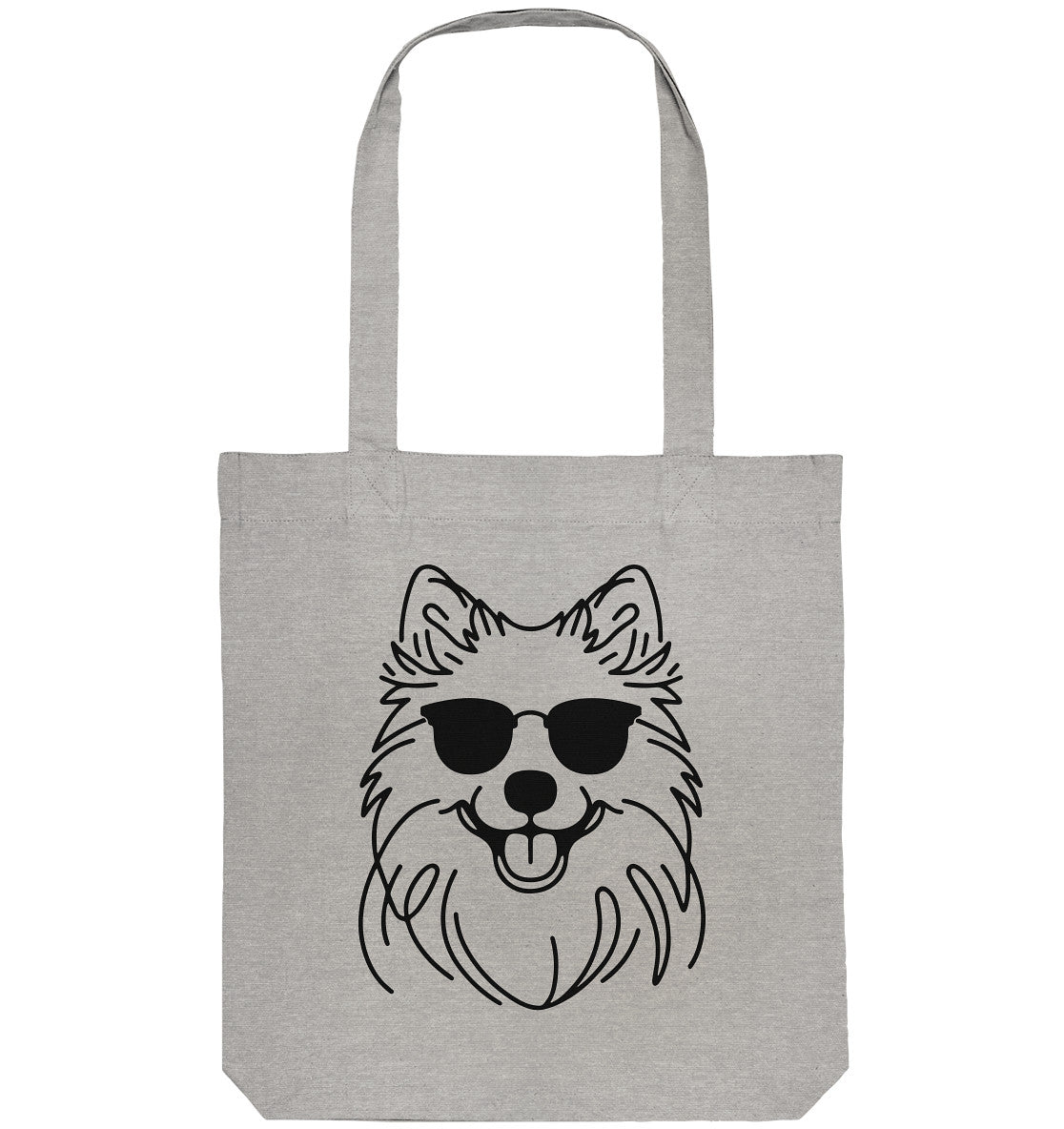 Line Art - Cooler Islandhund - Organic Tote-Bag