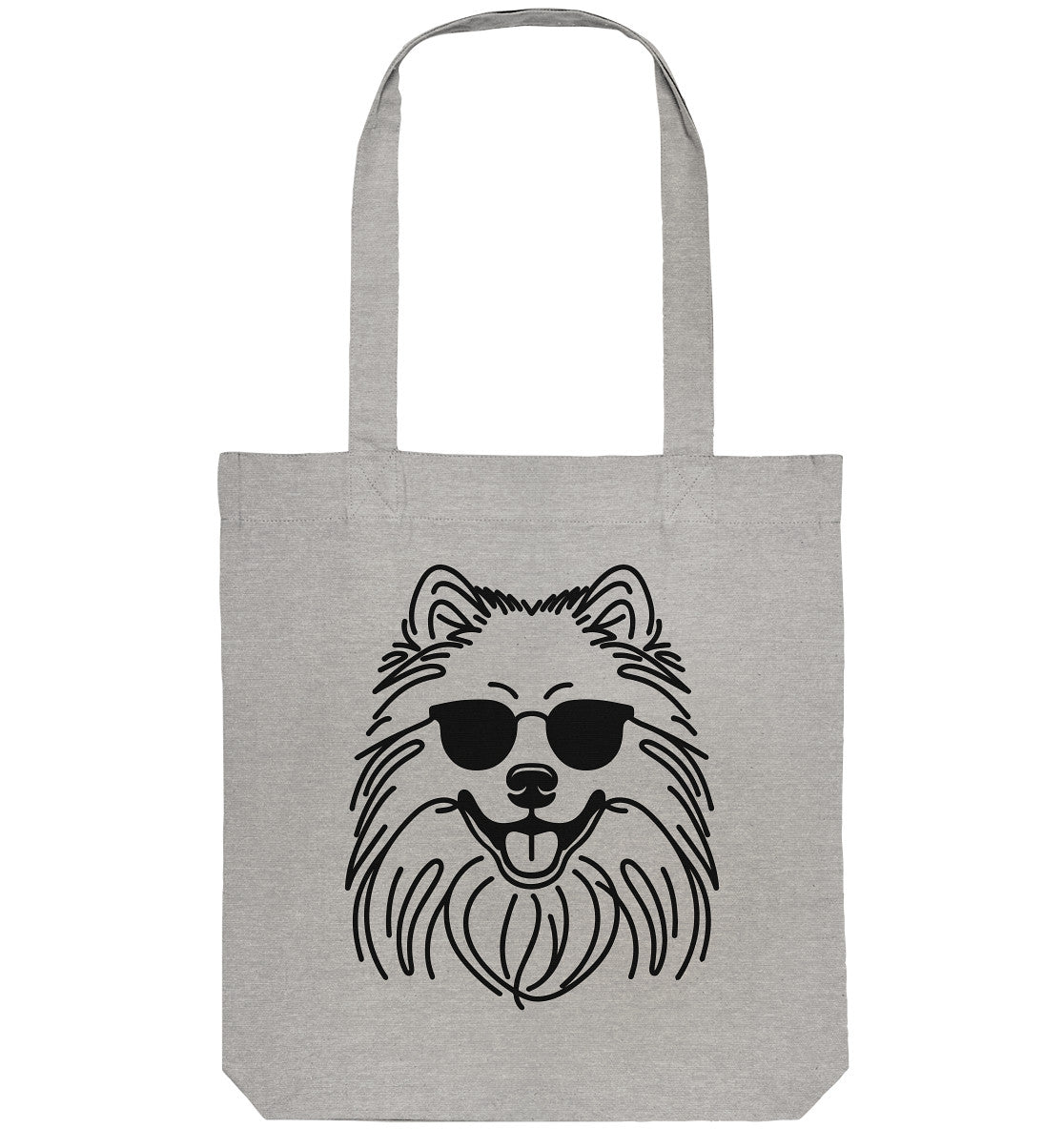 Line Art - Cooler Wolfsspitz - Organic Tote-Bag