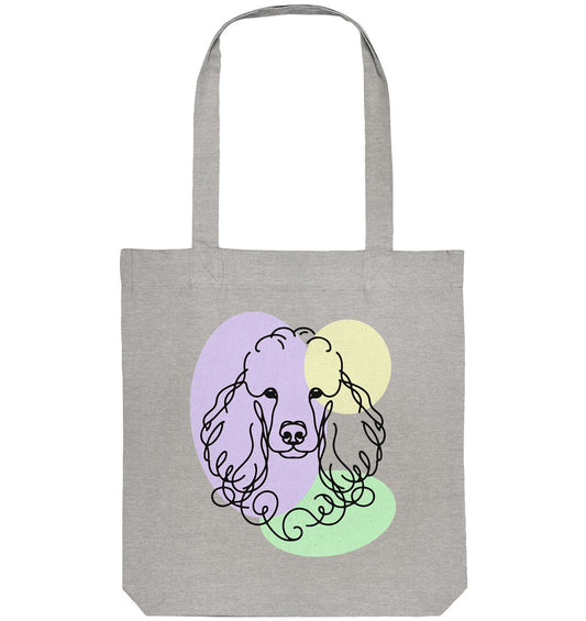 Line Art - Süßer Pudel - Organic Tote-Bag