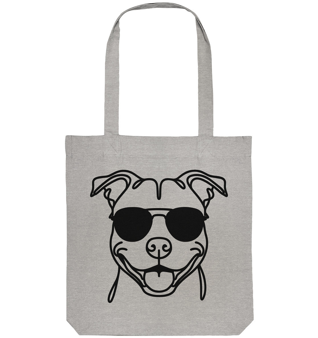 Line Art - Cooler American Staffordshire Terrier - Organic Tote-Bag