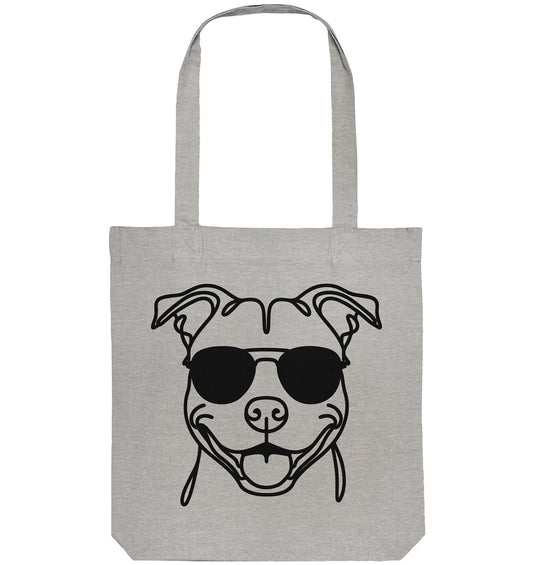Line Art - Cooler American Staffordshire Terrier - Organic Tote-Bag
