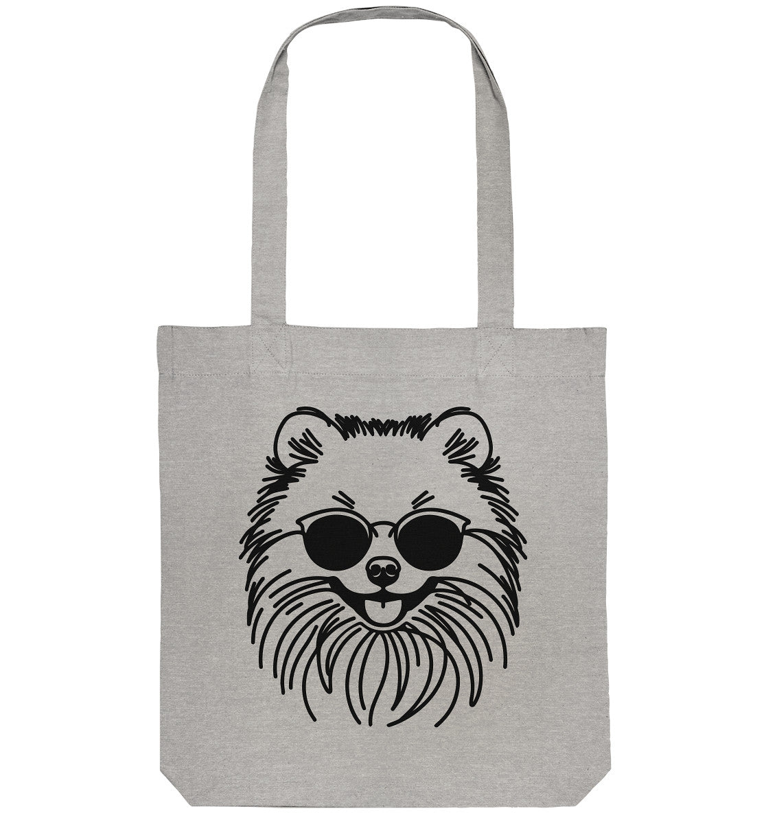 Line Art - Cooler Pomeranian - Organic Tote-Bag