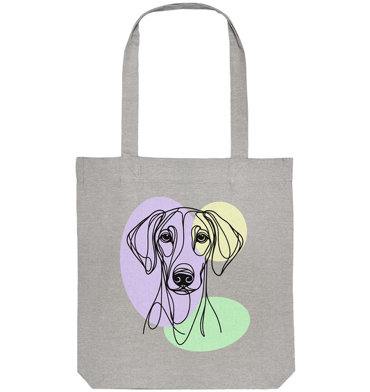 Line Art - Süßer Dobermann - Organic Tote-Bag