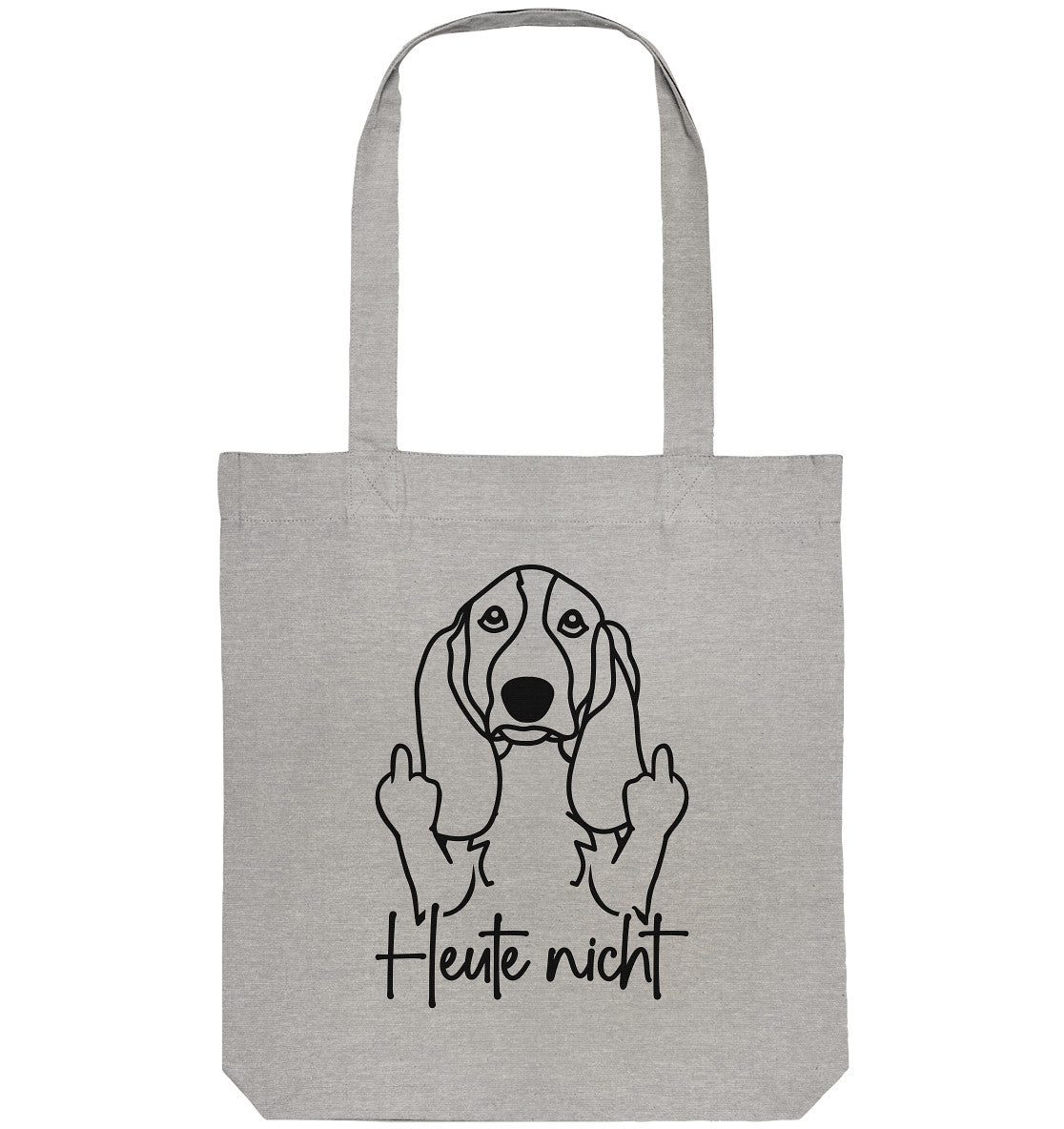 Heute nicht - Basset Hound - Organic Tote-Bag