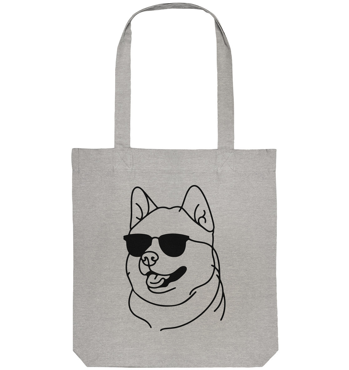 Line Art - Cooler Akita - Organic Tote-Bag